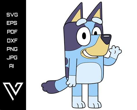 Bluey Heeler Puppy Dog Layered SVG Vector Bluey Dog Puppy | Etsy Australia