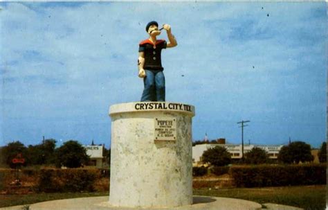 Popeye Statue Crystal City, TX