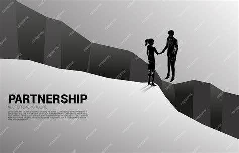 Premium Vector | Silhouette of businessman handshake from across the ...