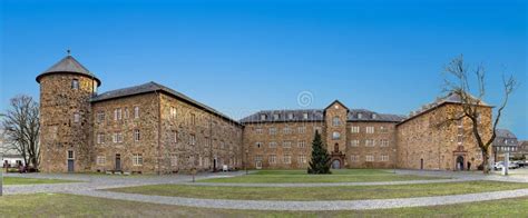 Castle in Butzbach, Germany Under Blue Sky Stock Image - Image of panorama, city: 55082795