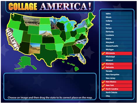 Collage America! is an artistic game where students can build the ...