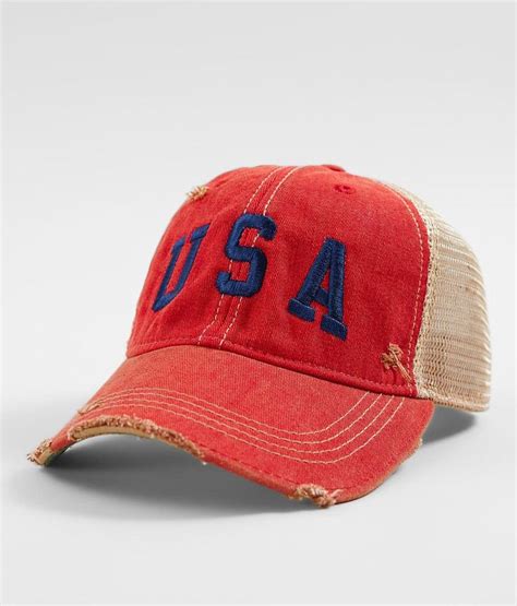 Retro Brand USA Distressed Baseball Hat - Women's Hats in Red | Buckle | Baseball hats, Western ...