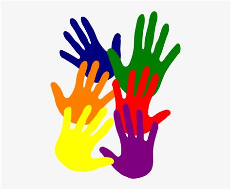 Volunteer Hands Help - Colorful Hands Clip Art Transparent PNG ...