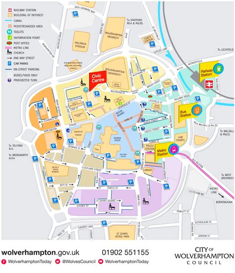 Wolverhampton sightseeing map - Ontheworldmap.com