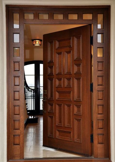 35 Most Beautiful Wooden Door Design Shapes - Engineering Discoveries | Wooden main door design ...