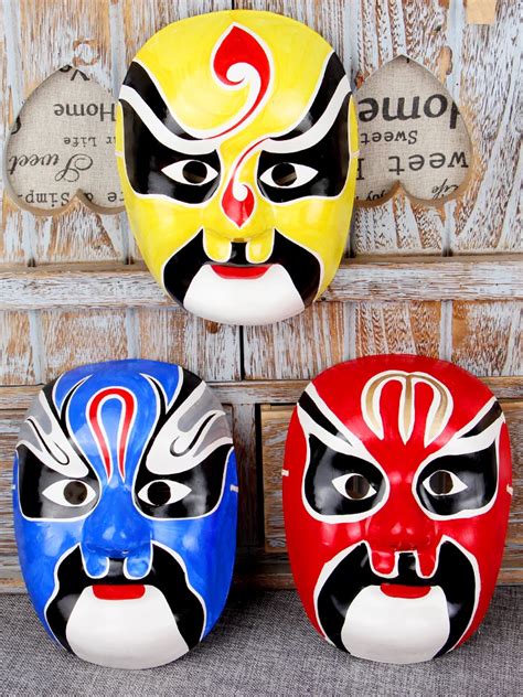 Sichuan opera face changing props pulp Peking opera facial makeup mask ...