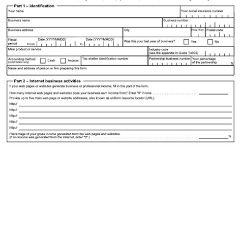 Cra T5 Fillable Form - Printable Forms Free Online