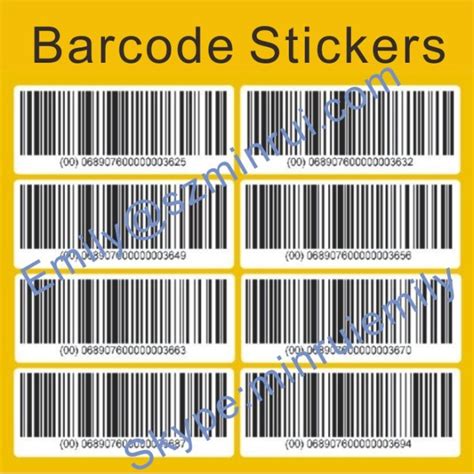 custom bar code label from China manufacturer - Shenzhen Minrui Adhesive Products Co,Ltd