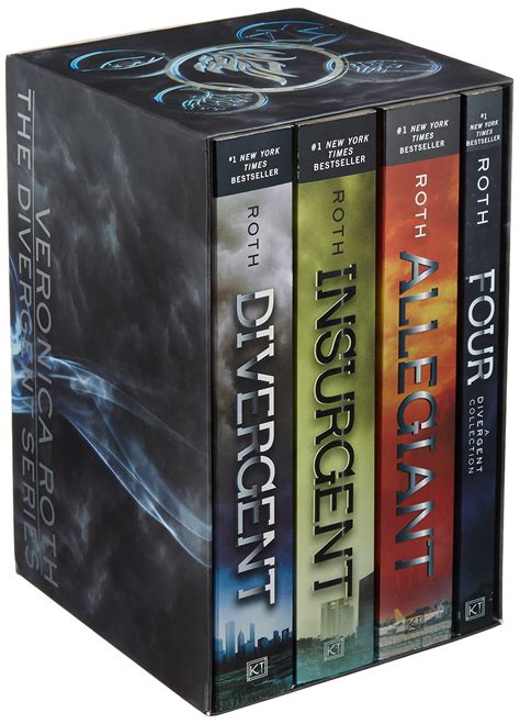 Divergent: Complete 4 Book Series Insurgent + Allegiant + Four Boxed ...