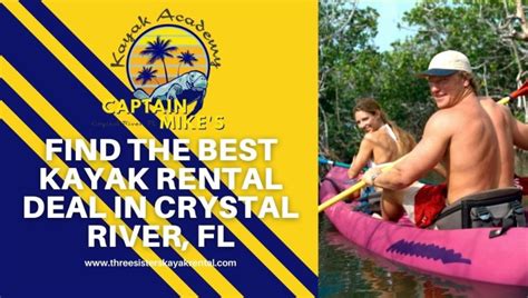 Find the Best Kayak Rental in Crystal River, FL | Captain Mike's