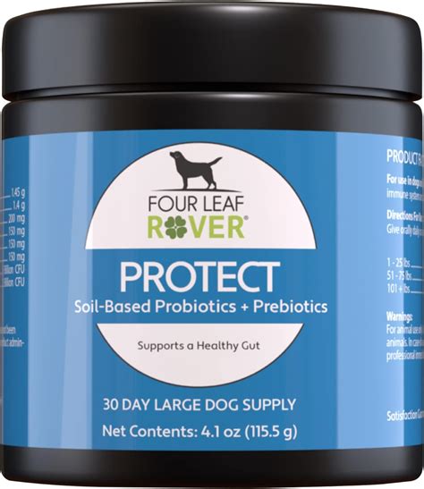 Four Leaf Rover: Protect - Soil-Based Probiotics for Dogs with Food ...