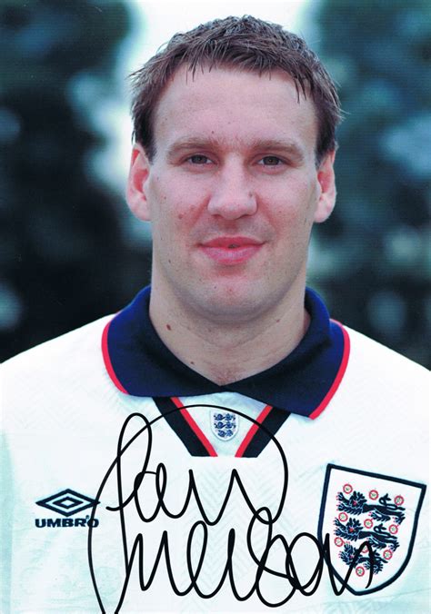 Signed Paul Merson England Photo - Its Signed Memorabilia