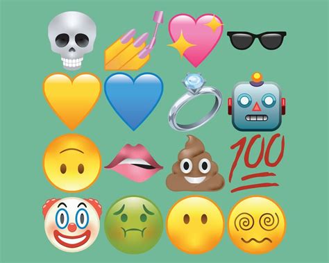 2023 Emoji Printable Props Pack 04 Photobooth Zesty Emoji - Etsy