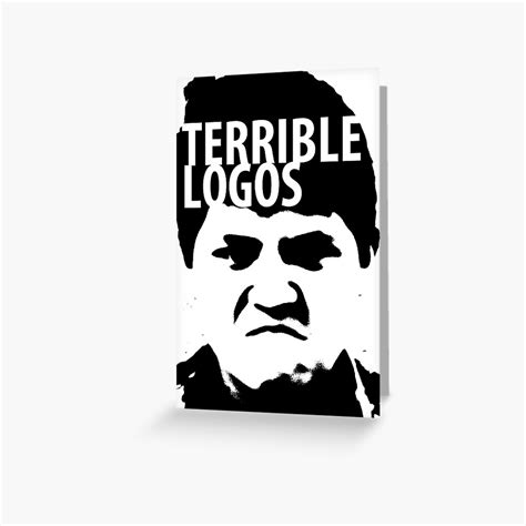 "Terrible Logos" Greeting Card by tygrlili | Redbubble