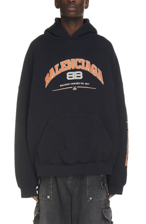 Balenciaga Maison Balenciaga Wide Fit Logo Graphic Hoodie | Nordstrom in 2022 | Graphic hoodies ...