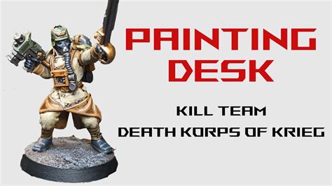 Painting Death Korps Of Krieg Kill Team Alternate Color Scheme - YouTube