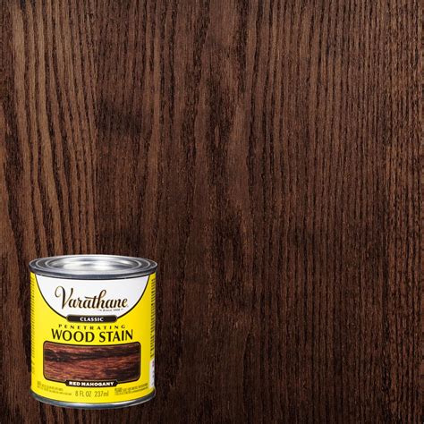 Varathane 8 oz. Red Mahogany Classic Wood Interior Stain-339733 - The Home Depot | Staining wood ...