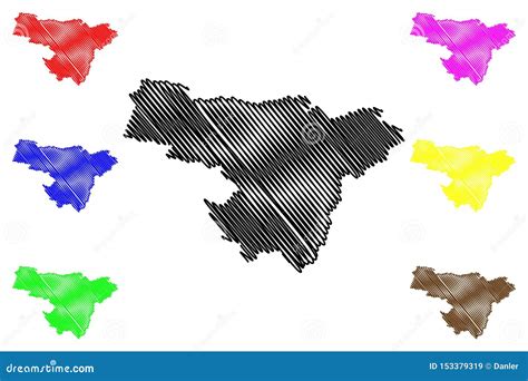 Pichincha Province Republic of Ecuador, Provinces of Ecuador Map Vector Illustration, Scribble ...