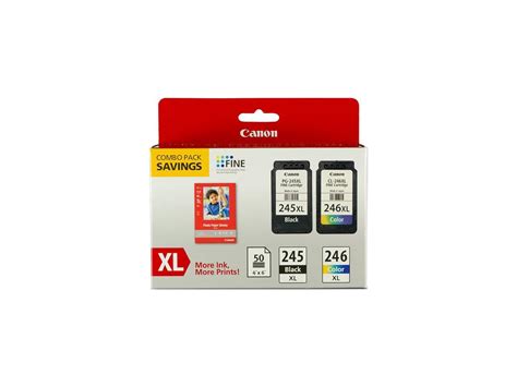 Canon PG-245 XL/CL-246 XL High Yield Ink Cartridge - Combo Pack - Black ...