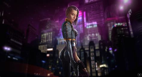 Cyborg Girl Cyberpunk Neon 4k Wallpaper,HD Artist Wallpapers,4k ...