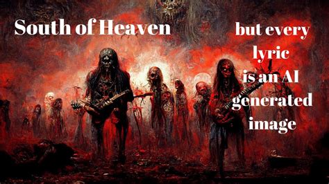 Slayer - South of heaven but every lyric is an AI generated image - YouTube