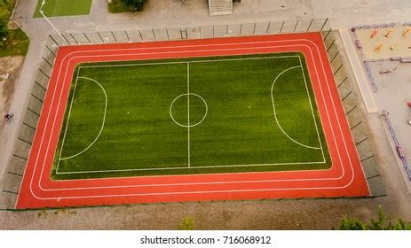 Aerial View Football Field Stock Photo 716068891 | Shutterstock