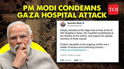 PM Modi condemns Gaza hospital attack, says deeply shocked at tragic ...