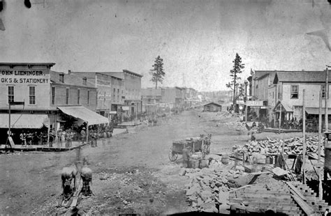 From Western Mining History, Harrison Street - Leadville, Colorado 1879. So much going on in ...