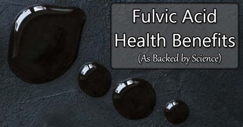 Fulvic Acid Health Benefits (As Backed by Science) - Superfood Journal