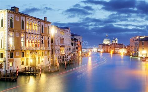 Grand Canal at Night, Venice Stock Photo - Image of europe, night: 54517042