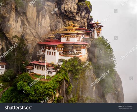 Taktsang Monastery Located On Cliff Side Stock Photo 551028940 ...