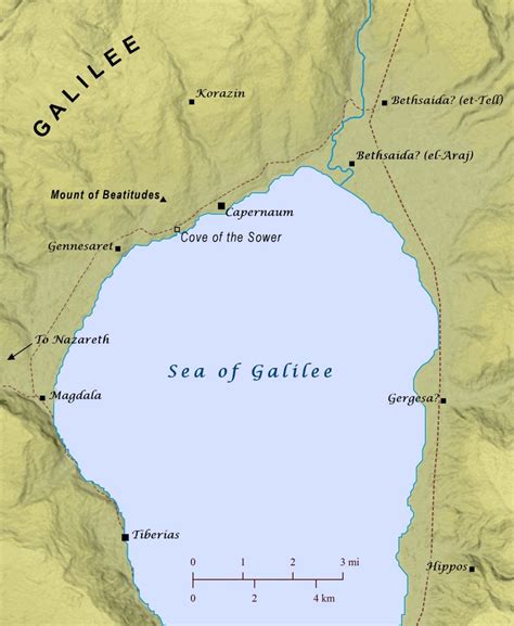 Jesus’ Ministry along the Sea of Galilee – Bible Mapper Atlas