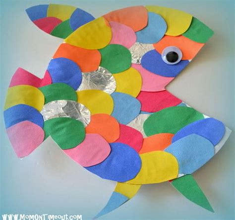 Paper Plate Rainbow Fish Craft