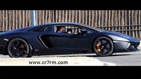 Cristiano Ronaldo In His Lamborghini Aventador - YouTube