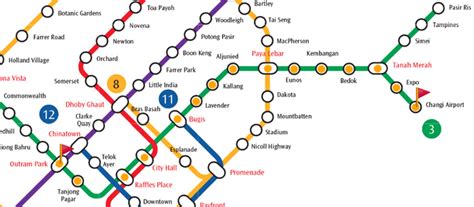 MRT to Changi Airport from Outram Park MRT Station, Singapore