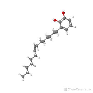 Urushiol II Structure - C21H34O2 - Over 100 million chemical compounds | Mol-Instincts