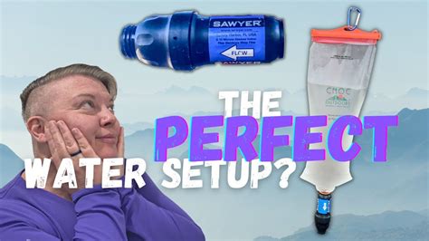 HOW TO Use a Sawyer Squeeze Water Filter System & CNOC Vecto Bladder ...