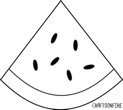 How To Draw A Watermelon (Plus A Free Coloring Page) - Craftsonfire