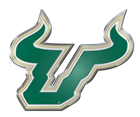 USF Bulls CE3 Premium Color Metal Auto Emblem Decal University of South Florida 681620633962 | eBay