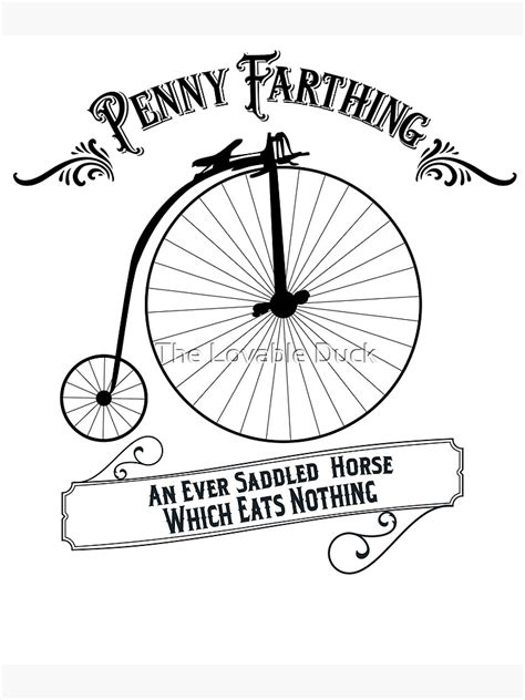 "Penny Farthing Vintage Bike" Poster by Neadski | Redbubble