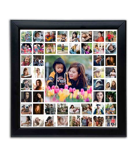 Collage Photo Frame ( Black Frame ) 49 Photos - Anand Gifts