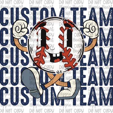 Custom Baseball Png Custom Team Png Custom Baseball Designs - Etsy