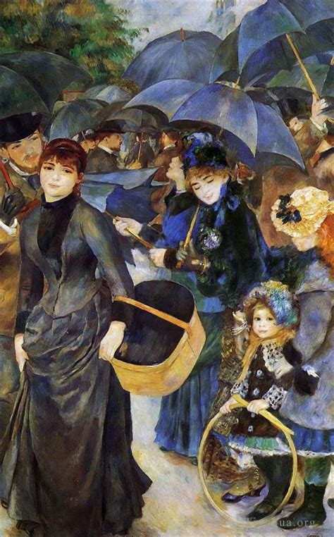 The umbrellas - Pierre-Auguste Renoir Oil Painting for Sale