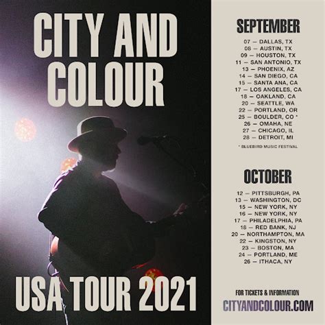 City and Colour Announces Fall 2021 Tour Dates - mxdwn Music