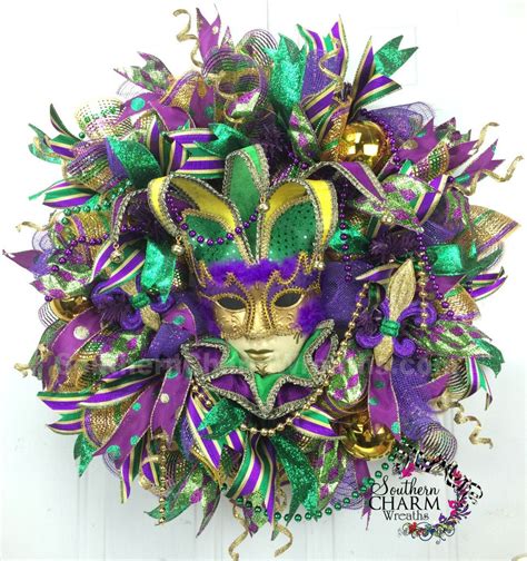 Mardi Gras Wreath/Garland Video Combo — Teaching YOU to Make Designer Wreaths & Swags | Mardi ...