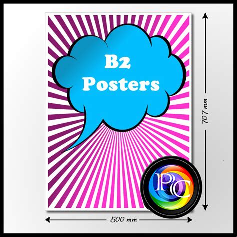 Cheap B2 Poster Printing UK with free next day delivery | B2 prints from £9