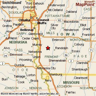 Tabor, Iowa Area Map & More