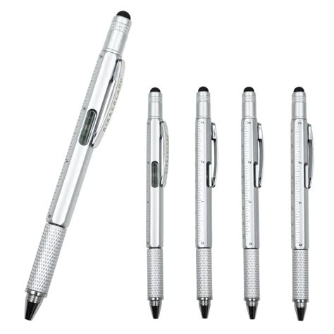 10PCS/LOT Multi Function Touch Screen Tool Stylus Pen with Spirit Level ...