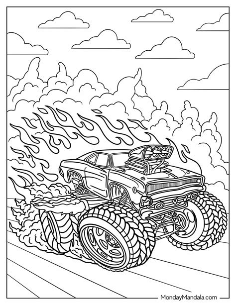 26 Hot Wheels Coloring Pages (Free PDF Printables)