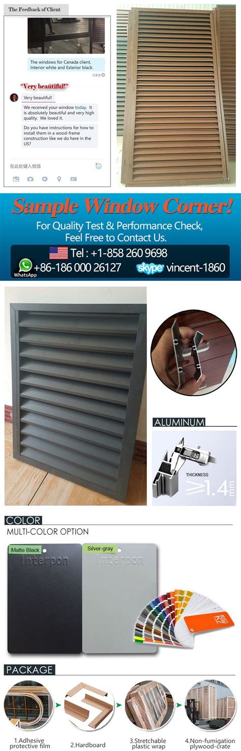 Shutter Aluminum Window - China White Color Window, Louver Screen ...